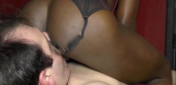  Interracial Femdom - Ebony Goddess Ana Foxxx Dominates White Slave Marcelo